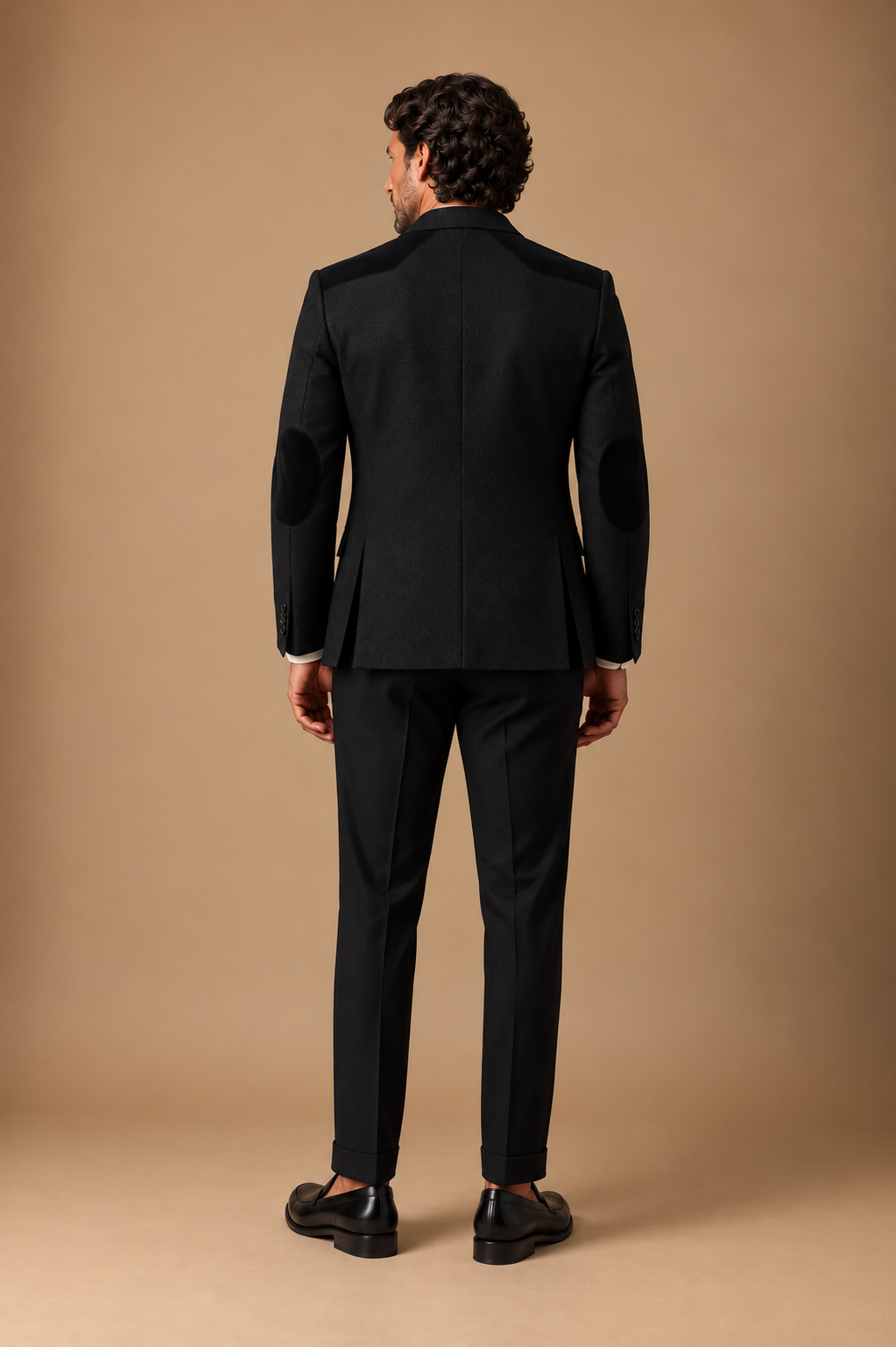 The Vellor Chenille Black Blazer