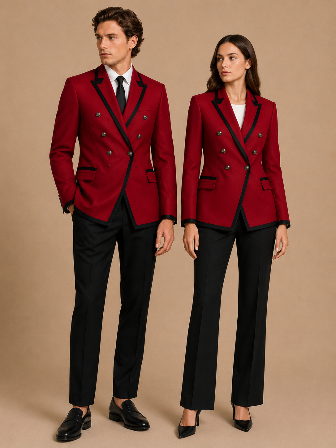 Black modern fit men's blazer by Vellor Vault, front view.