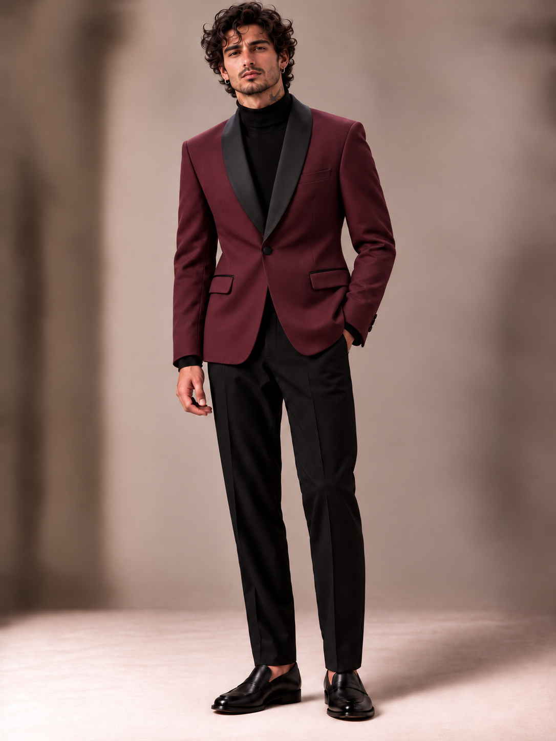 The Vellor Burgundy Dinner Jacket