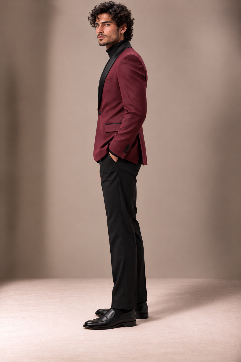 The Vellor Burgundy Dinner Jacket