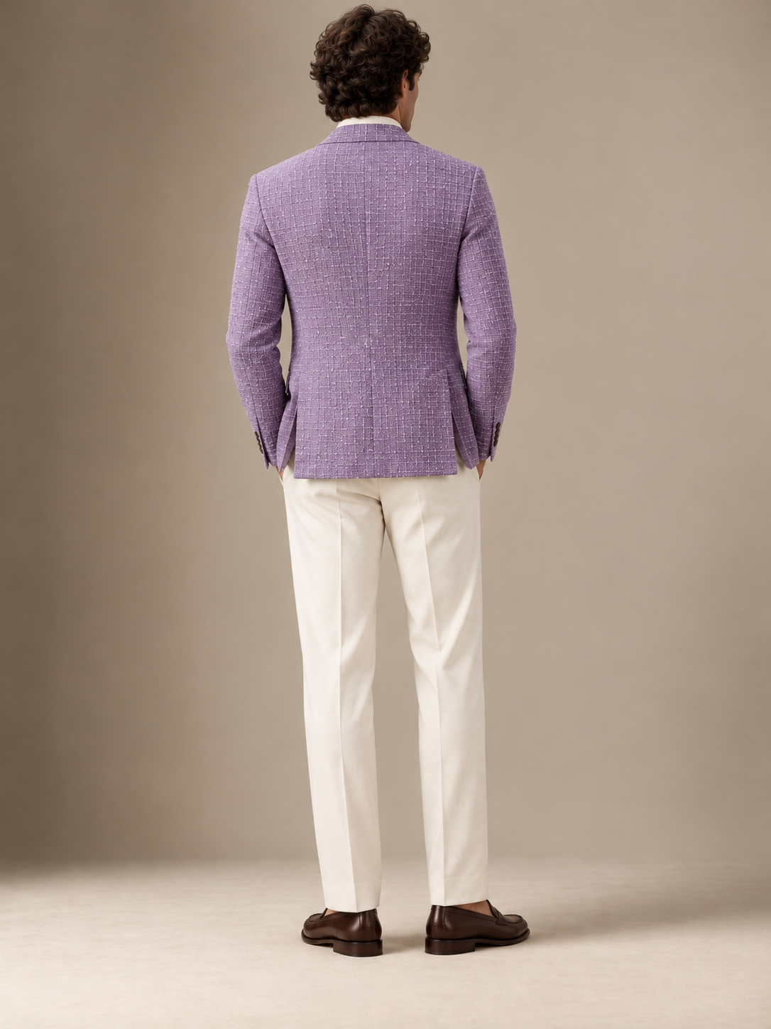 The Vellor Lavender Hopsack Blazer