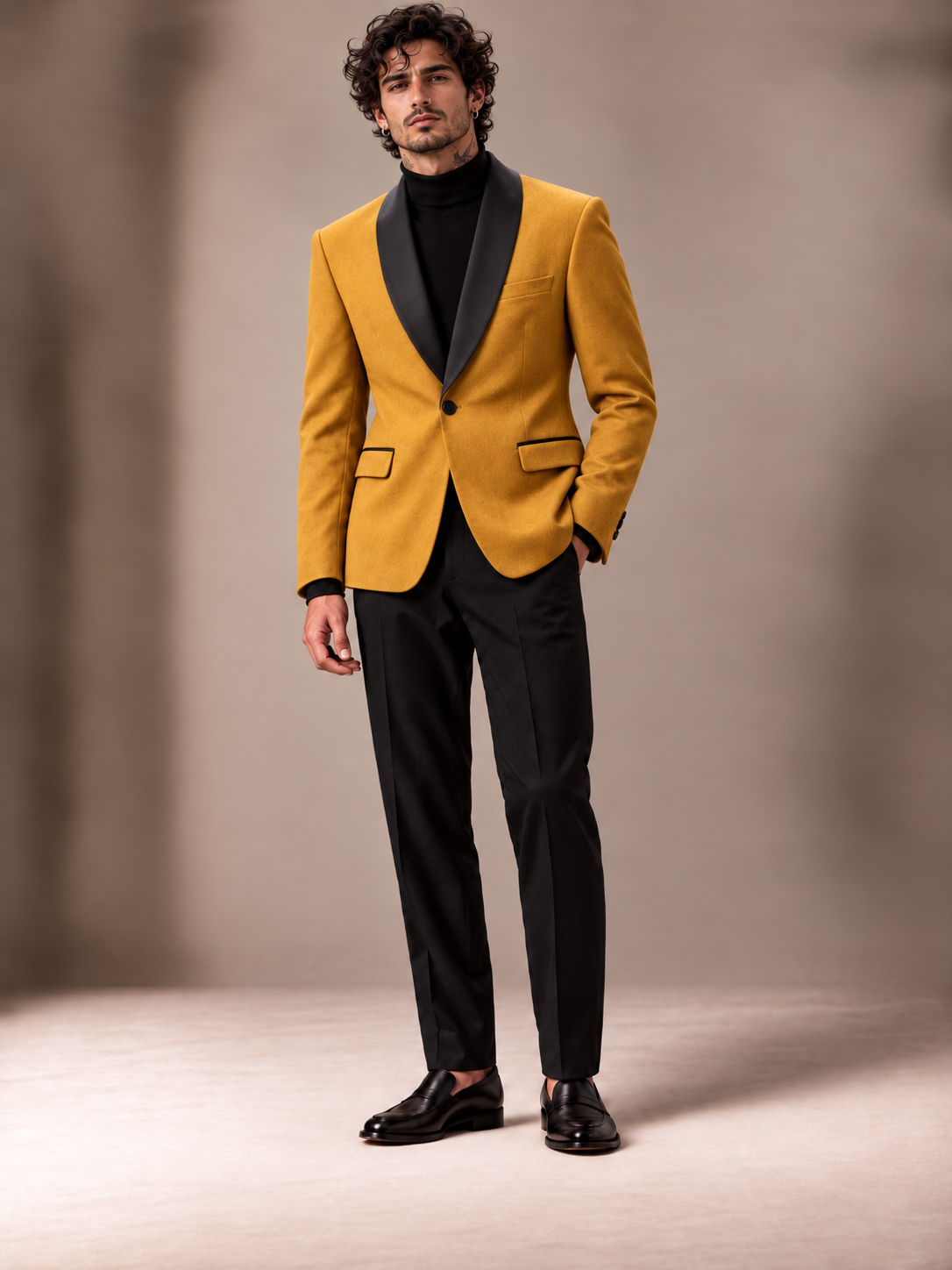 The Vellor Mustard Dinner Jacket