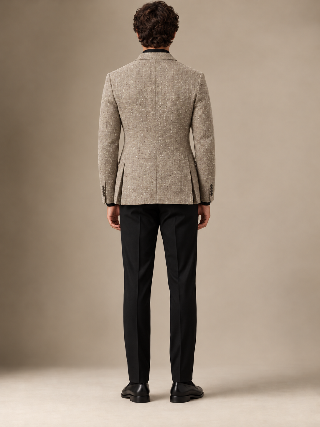 The Vellor Ivory Hopsack Blazer