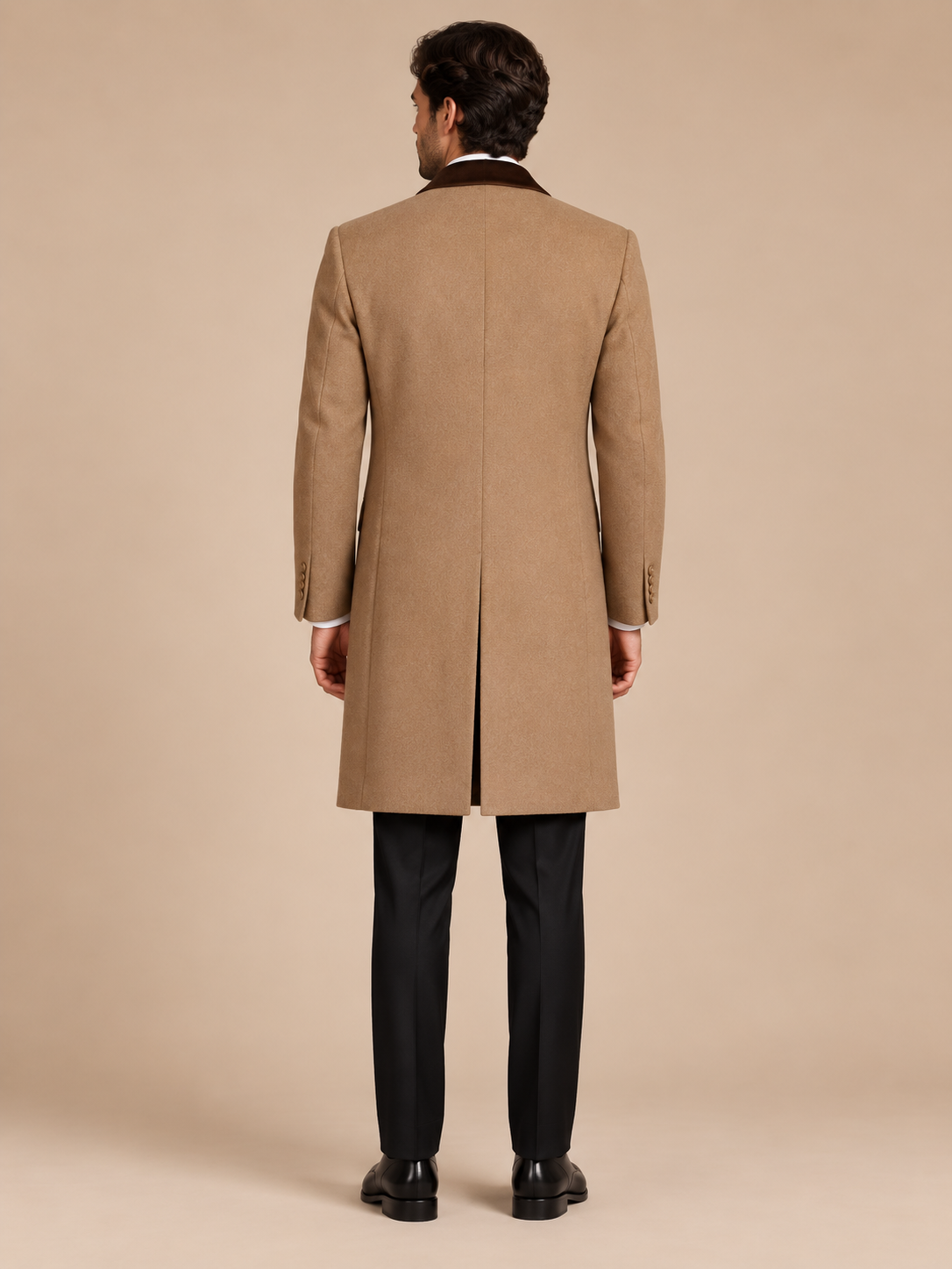 The Vellor Wool Cashmere Camel Top Coat